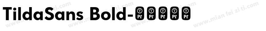 TildaSans Bold字体转换